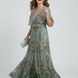 Selora | Flowing Maxi Dress with Halter Neckline