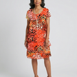 Evania | Speckled Tier Knee Length Dress