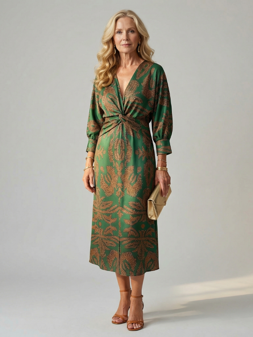 Lune | Eco-Friendly Midi Wrap Dress