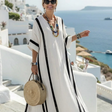 Elvienne | Short Sleeve Colour Block Striped Maxi Dress