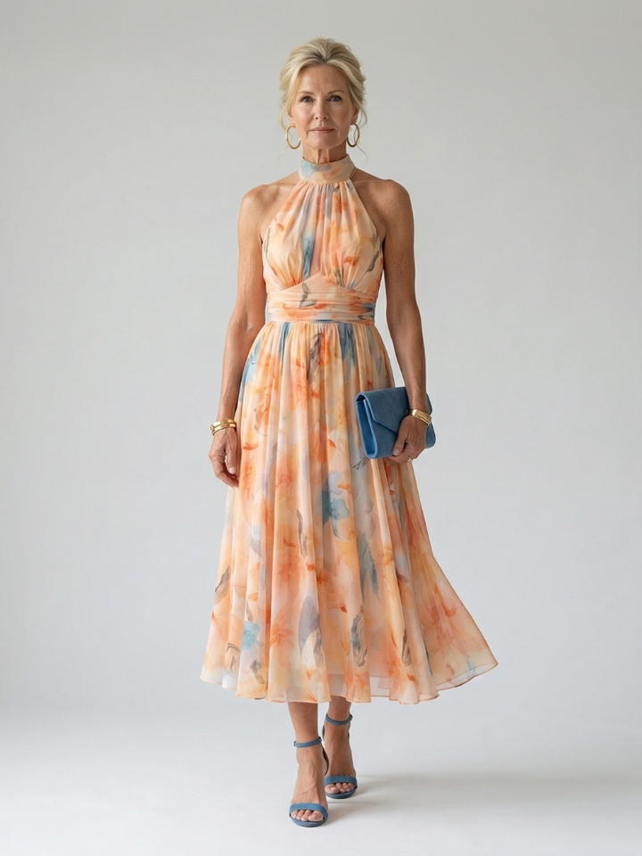 Elin | Cozy Halter Midi Dress