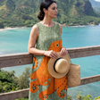 Ronan | Ocean Wave Midi Dress