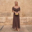 Sienna | Geometric Flowing Dress