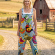 Aurea | Artisan Strap Embroidered Jumpsuit in Sky Blue