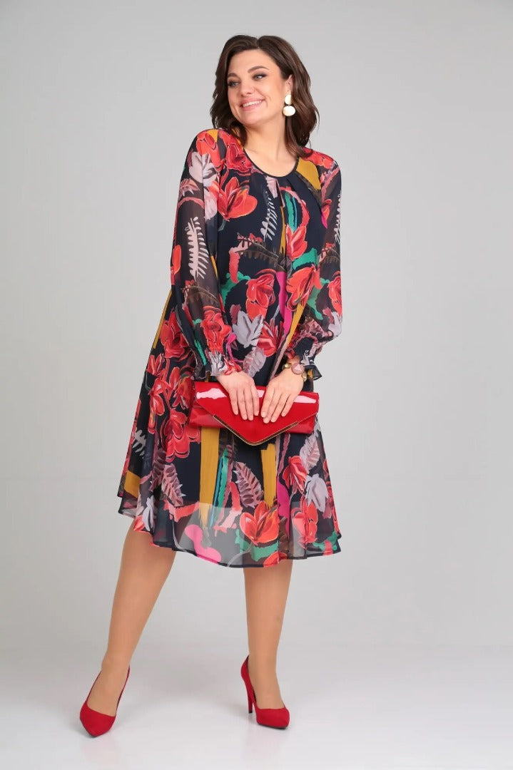 Florida – Chic Floral Elegance Dress
