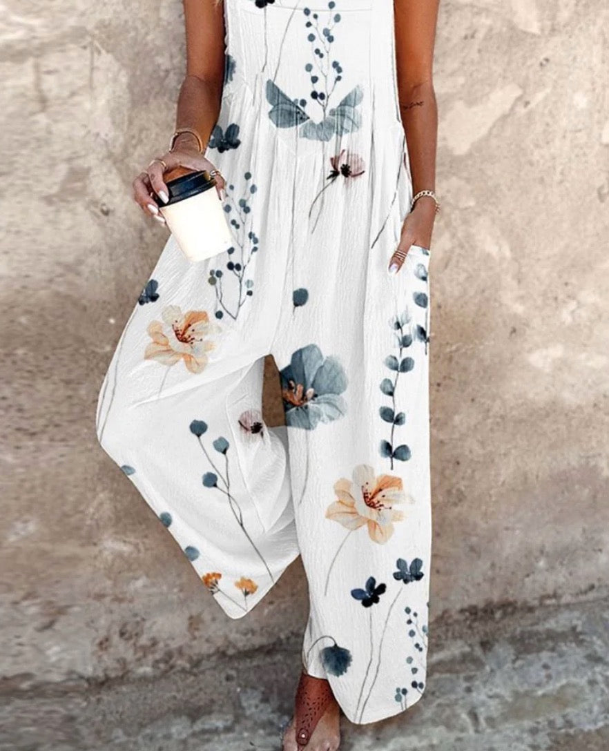 Fiona Floral | Dungarees
