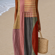 Jasmine - Women's Sleeveless Printed Beach Midi Dress Loose