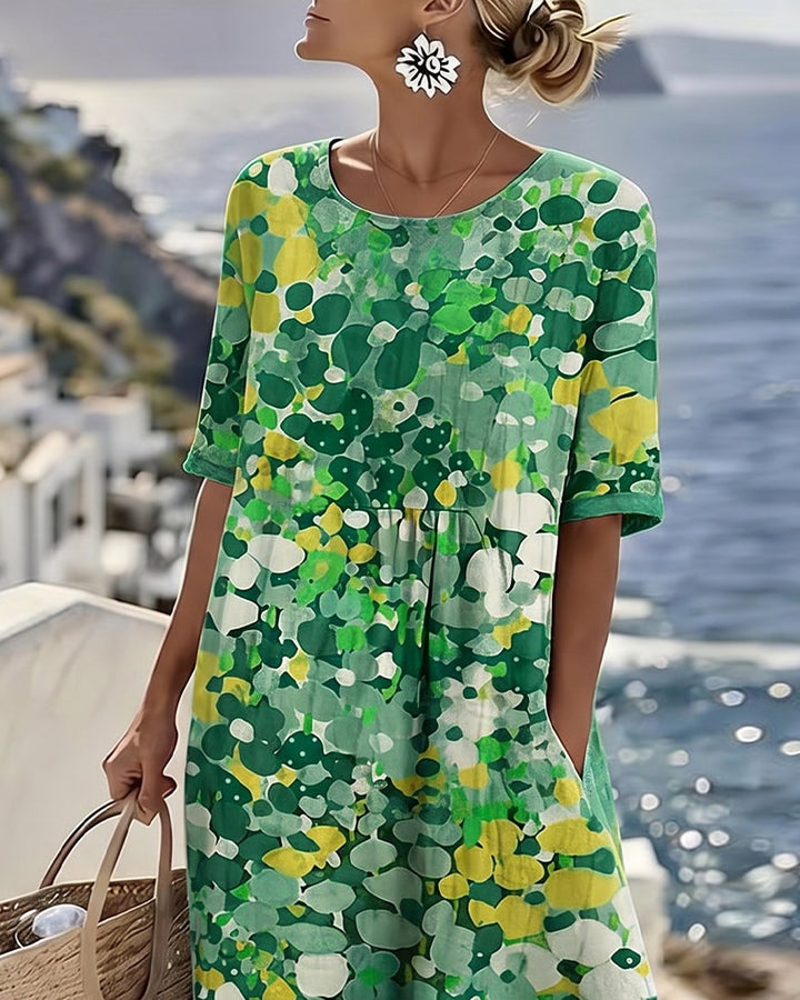 Flora | Flowing Floral Midi Dress