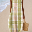 Natalie - Women’s Sleeveless Relaxed Fit Midi Dress