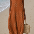 Julia - Women's Sleeveless Printed Midi Casual Dress