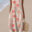 Anna - Women’s Sleeveless Relaxed Fit Midi Dress