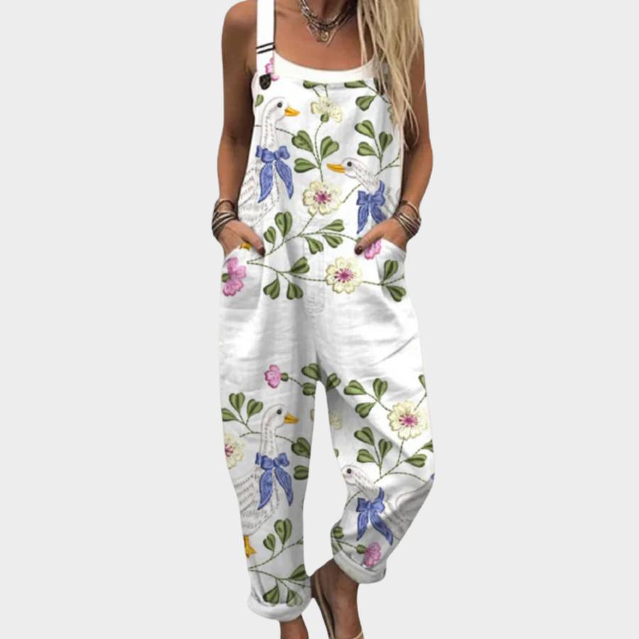 Sophia | Cozy Printed Overall