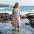 Kira | Coastal Floral Midi Dress