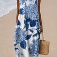 Olivia - Women’s Sleeveless Relaxed Fit Midi Dress