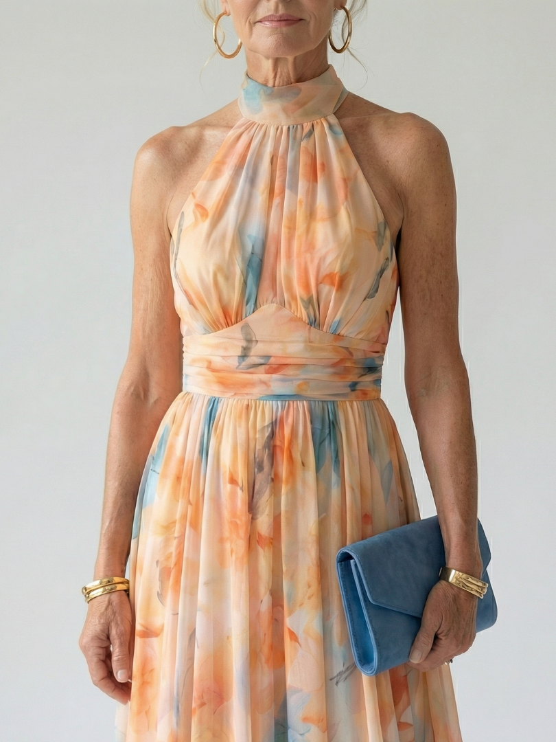 Elin | Cozy Halter Midi Dress