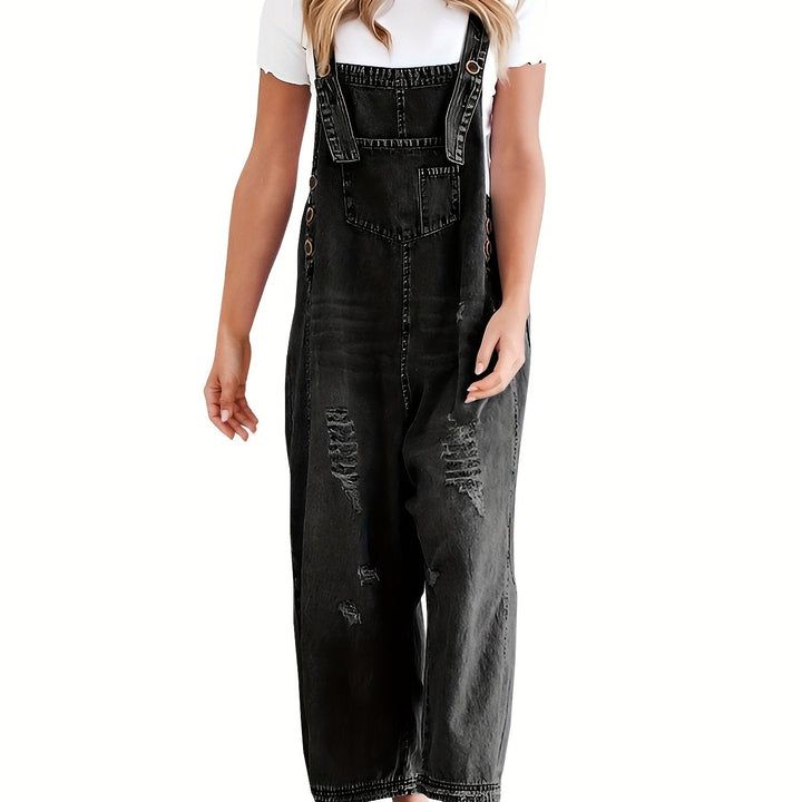 Brooklyn | Loose Denim Bib Overalls