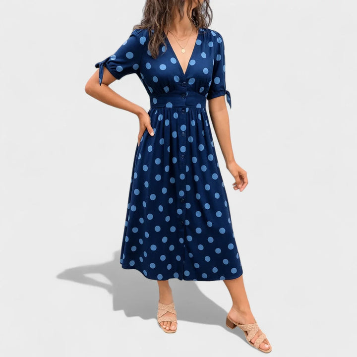 Valentina™ | Chic Polka Dot Dress