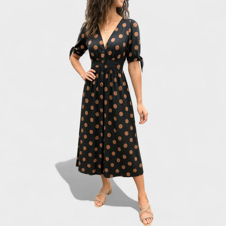 Valentina™ | Chic Polka Dot Dress