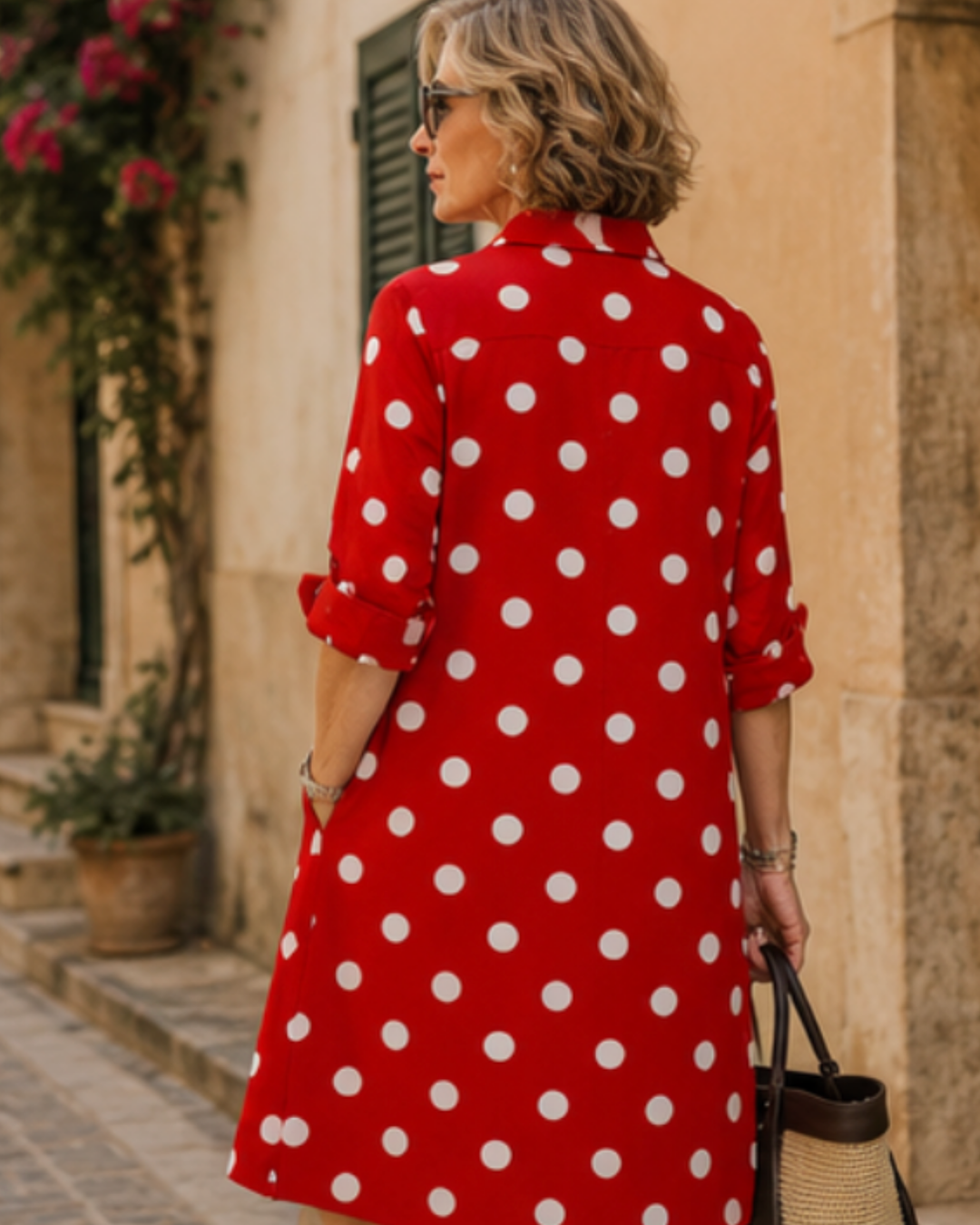 Alessia | Sunset Dot Dress