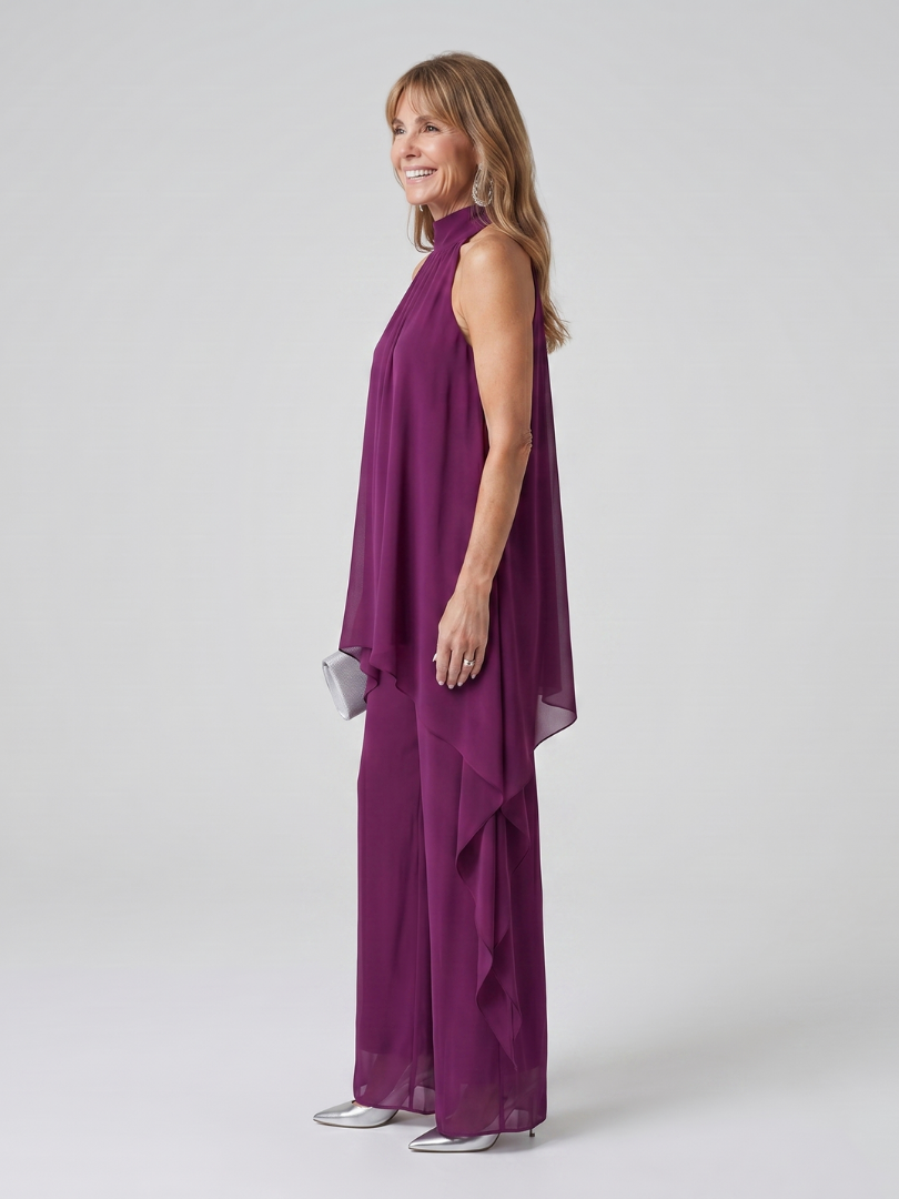Brielle | V-Neck Short Sleeve Tiered Midi Dress