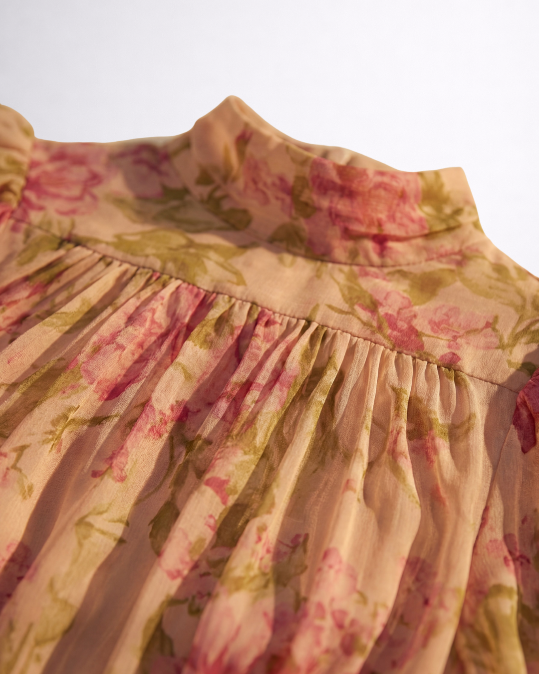 Rosario | Elegant Floral Chiffon Maxi Dress