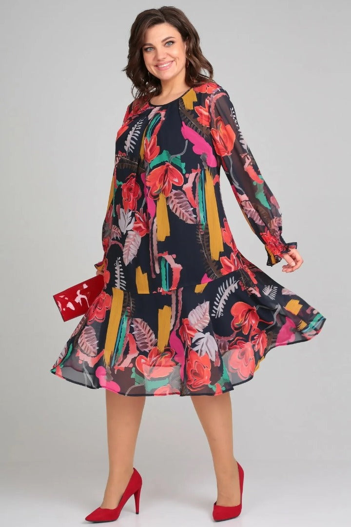 Florida – Chic Floral Elegance Dress