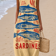 Katherine - Women’s Sleeveless Relaxed Fit Midi Dress