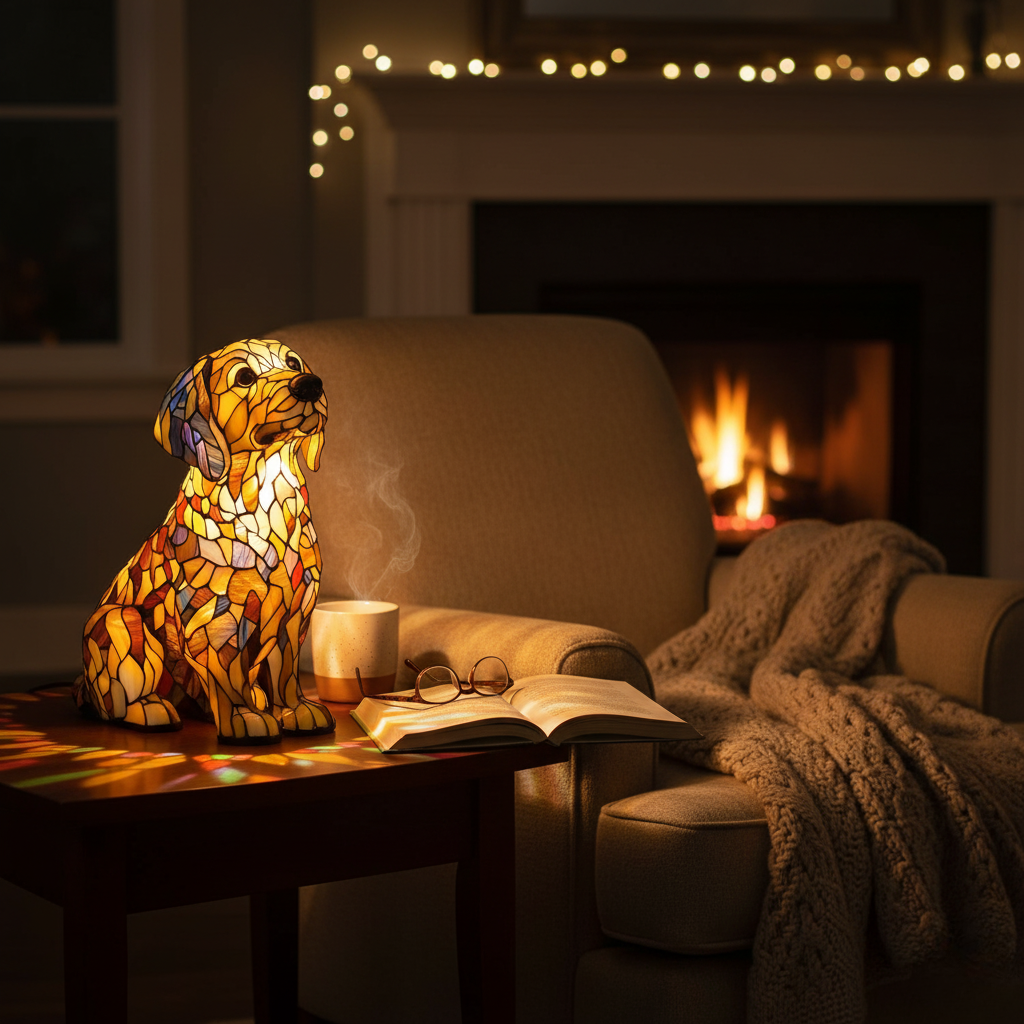 Radiant Golden Retriever Spiritual Companion