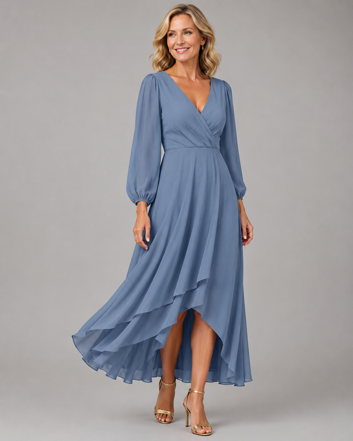 Mia™ | Chic V-Neck Maxi Dress