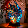 Enchanting Wolf-Inspired Bowl Lamp