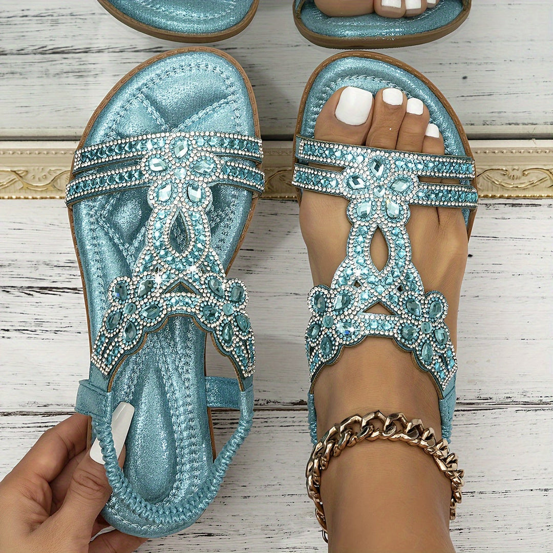Maison – Orthopedic Crystal-Embellished Sandals