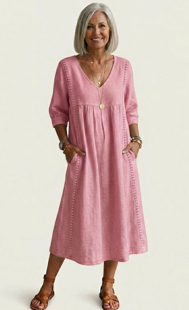 Juliette I Elegant A-Line Maxi Dress