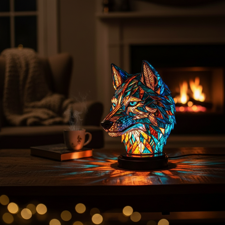 Enchanting Wolf-Inspired Bowl Lamp