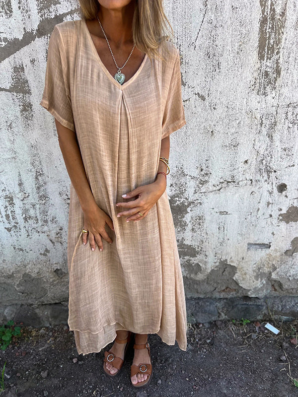 Marisol | Flowing V-Neck Maxi Dress