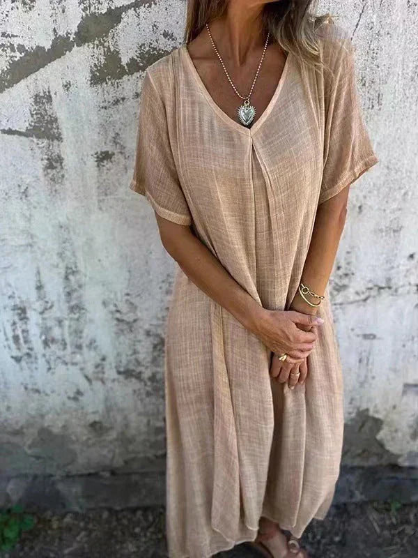 Marisol | Flowing V-Neck Maxi Dress