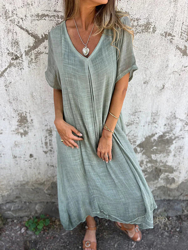 Marisol | Flowing V-Neck Maxi Dress