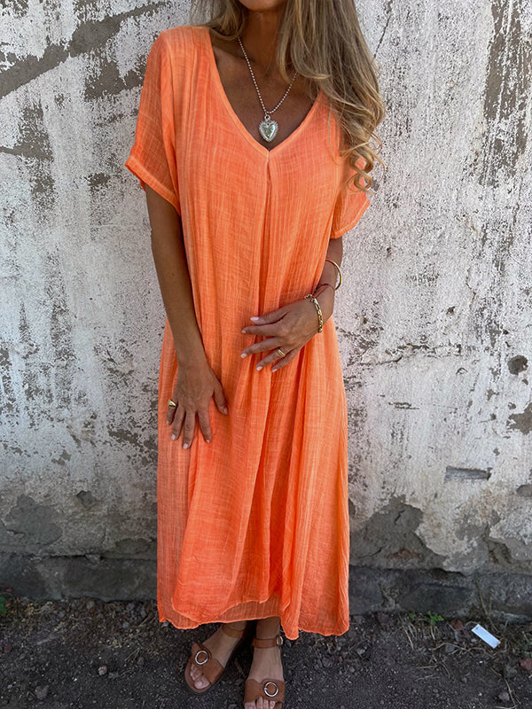 Marisol | Flowing V-Neck Maxi Dress