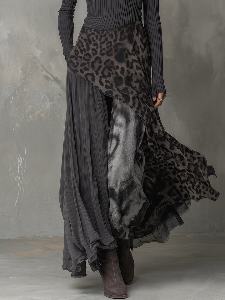 Bárbara | Bohemian Animal Print Maxi Dress