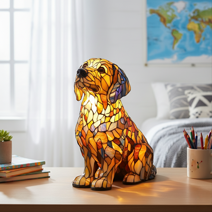 Radiant Golden Retriever Spiritual Companion