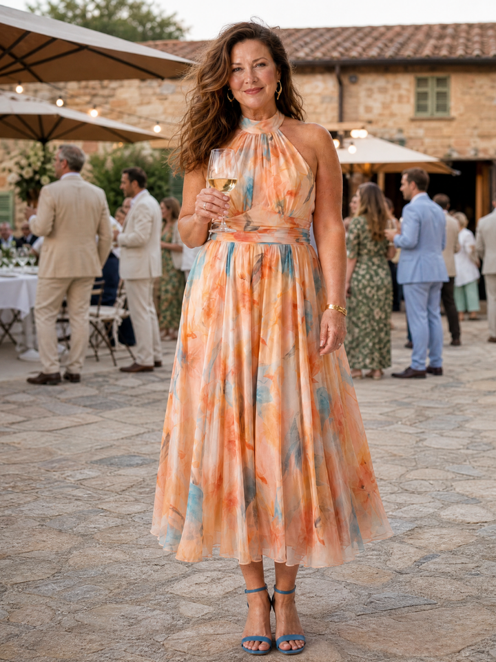 Elin | Cozy Halter Midi Dress