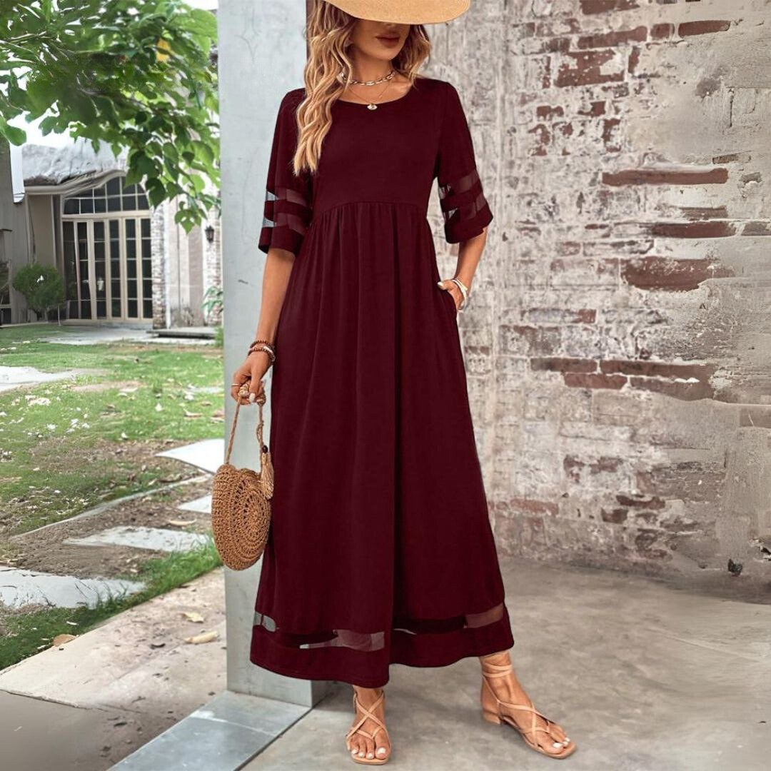 Aubrey™ | Figure-Enhancing Tummy-Control Midi Dress