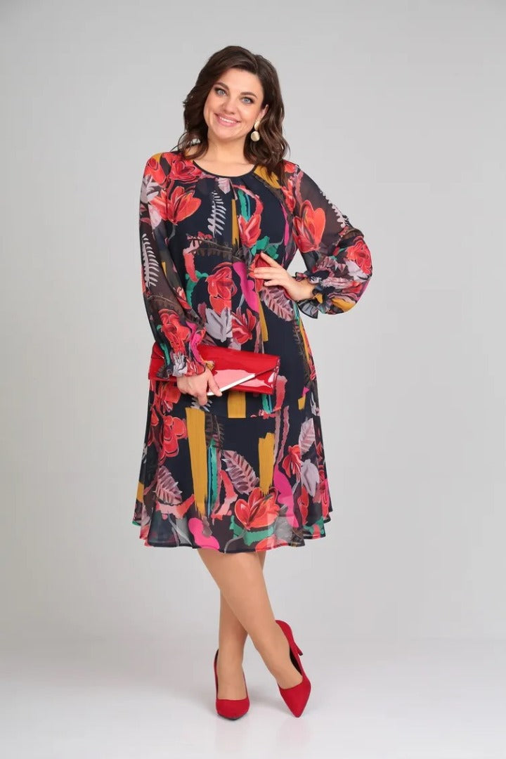 Florida – Chic Floral Elegance Dress
