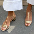 Allegra | Everyday Elegance in Golden Sandals