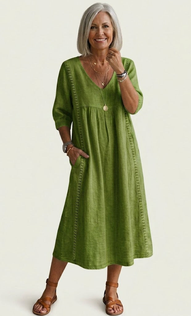 Juliette I Elegant A-Line Maxi Dress