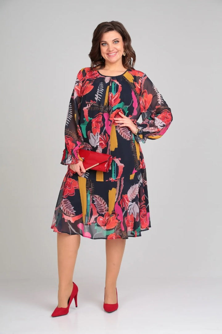 Florida – Chic Floral Elegance Dress