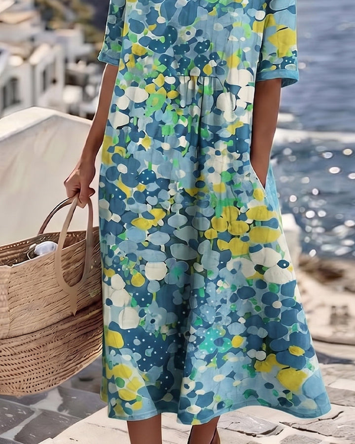 Flora | Flowing Floral Midi Dress