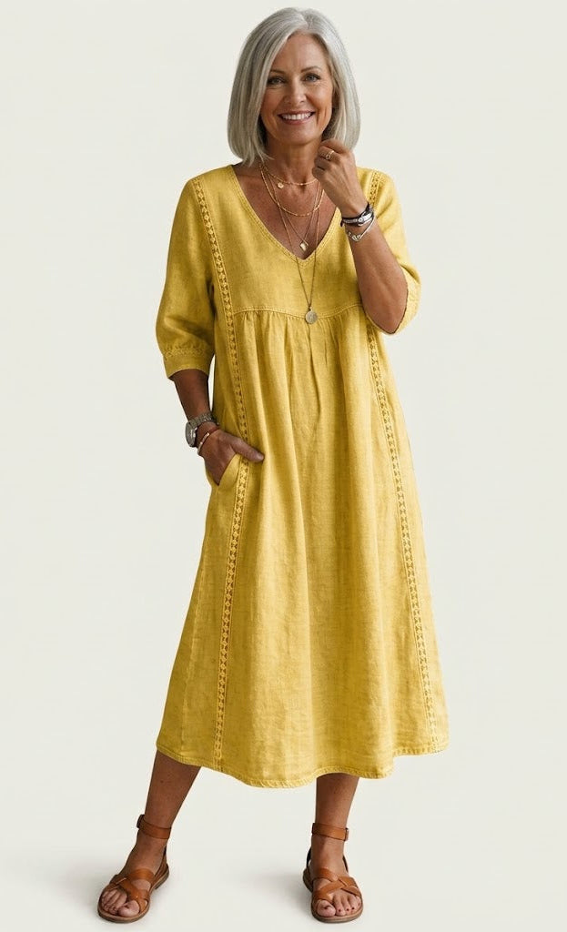 Juliette I Elegant A-Line Maxi Dress