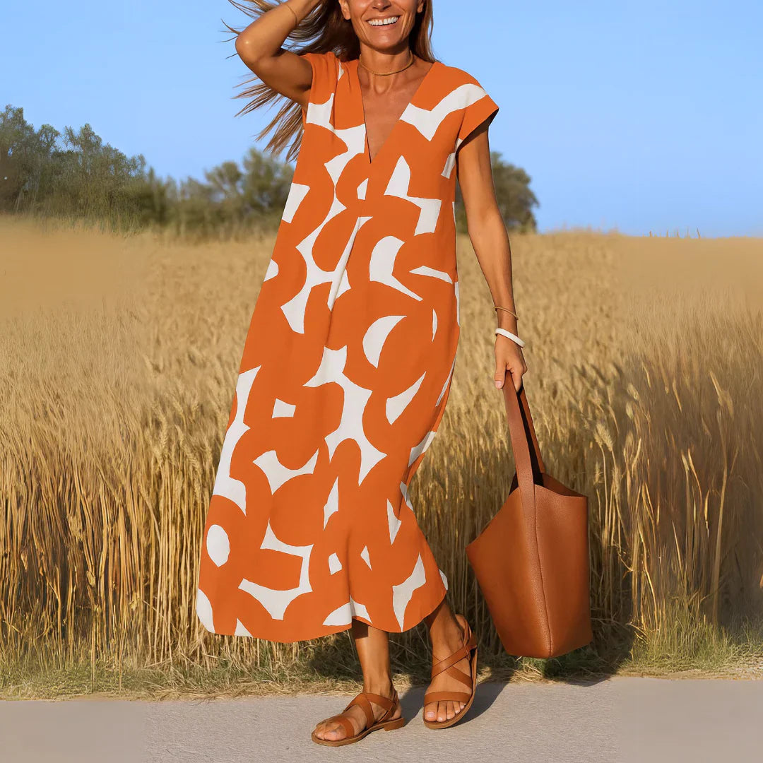Tatiana™ | Maxi Dress with Cutwork Details