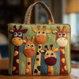 Quilted Tote Bag | Giraffe