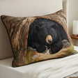 Bear's Hideaway Quilted Cushion Cover